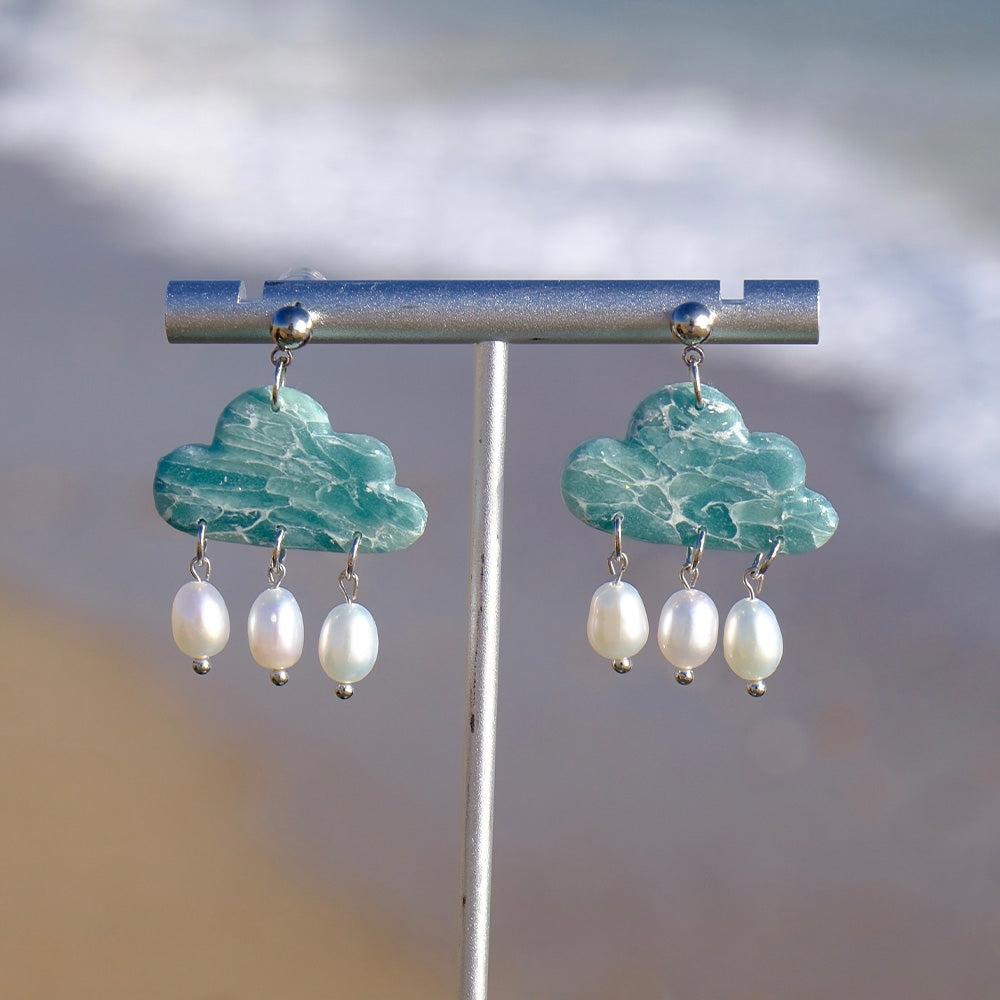 Seafoam Cloud Earrings