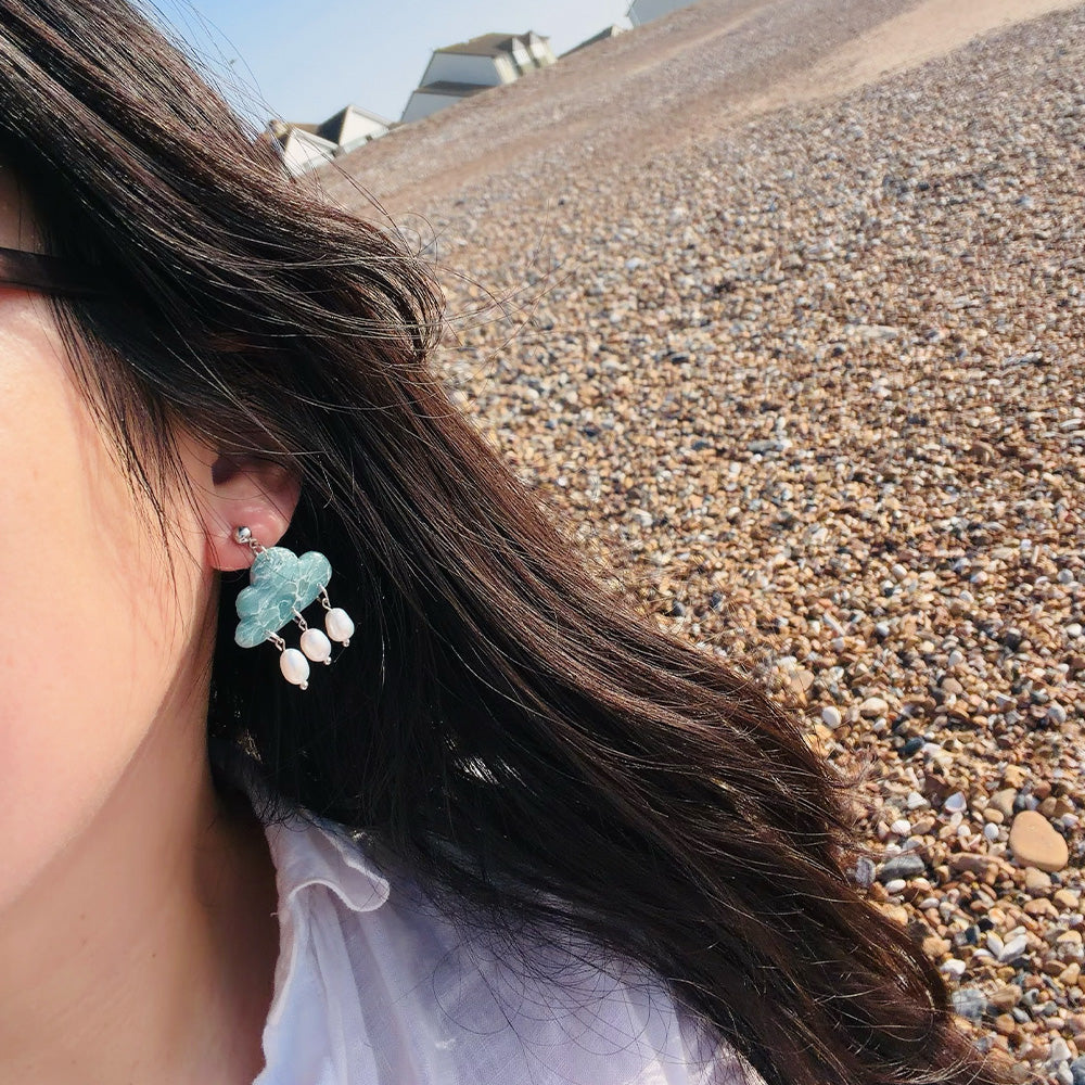 Seafoam Cloud Earrings