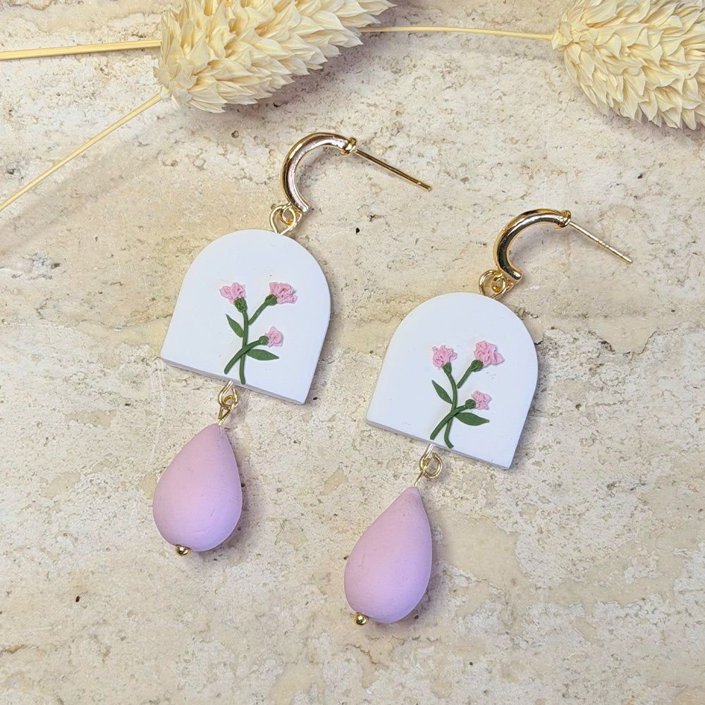 Carnation Bloom Earrings