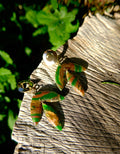 Tropical rainforest earrings
