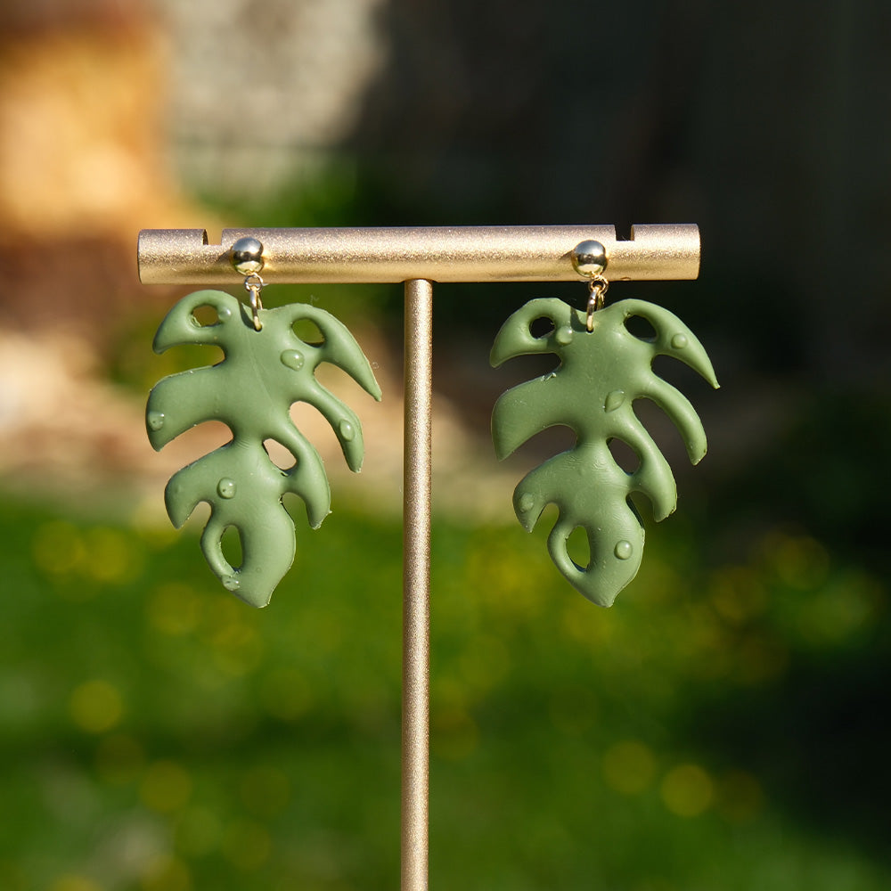 Monstera Breeze earrings