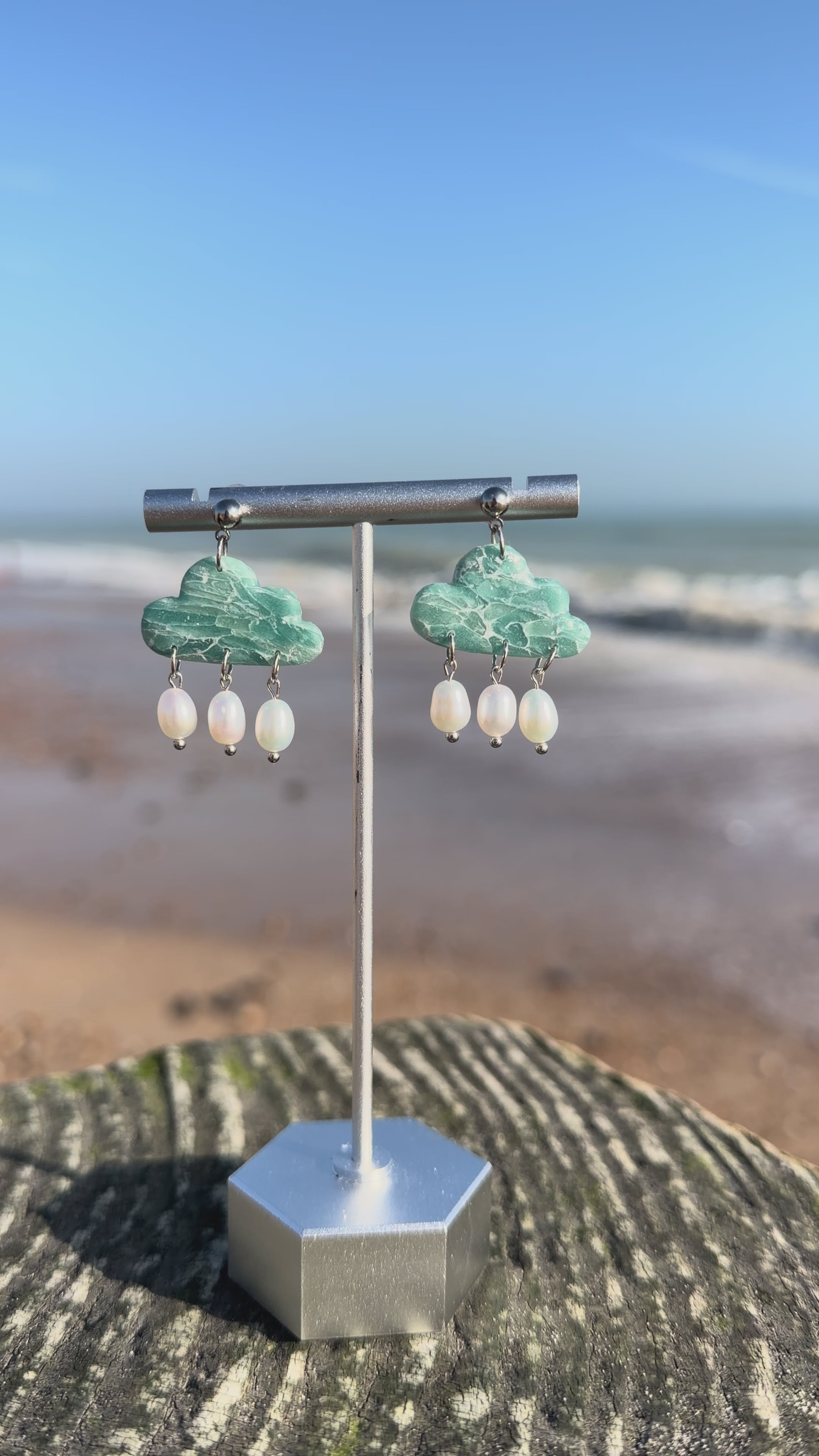 Seafoam Cloud Earrings